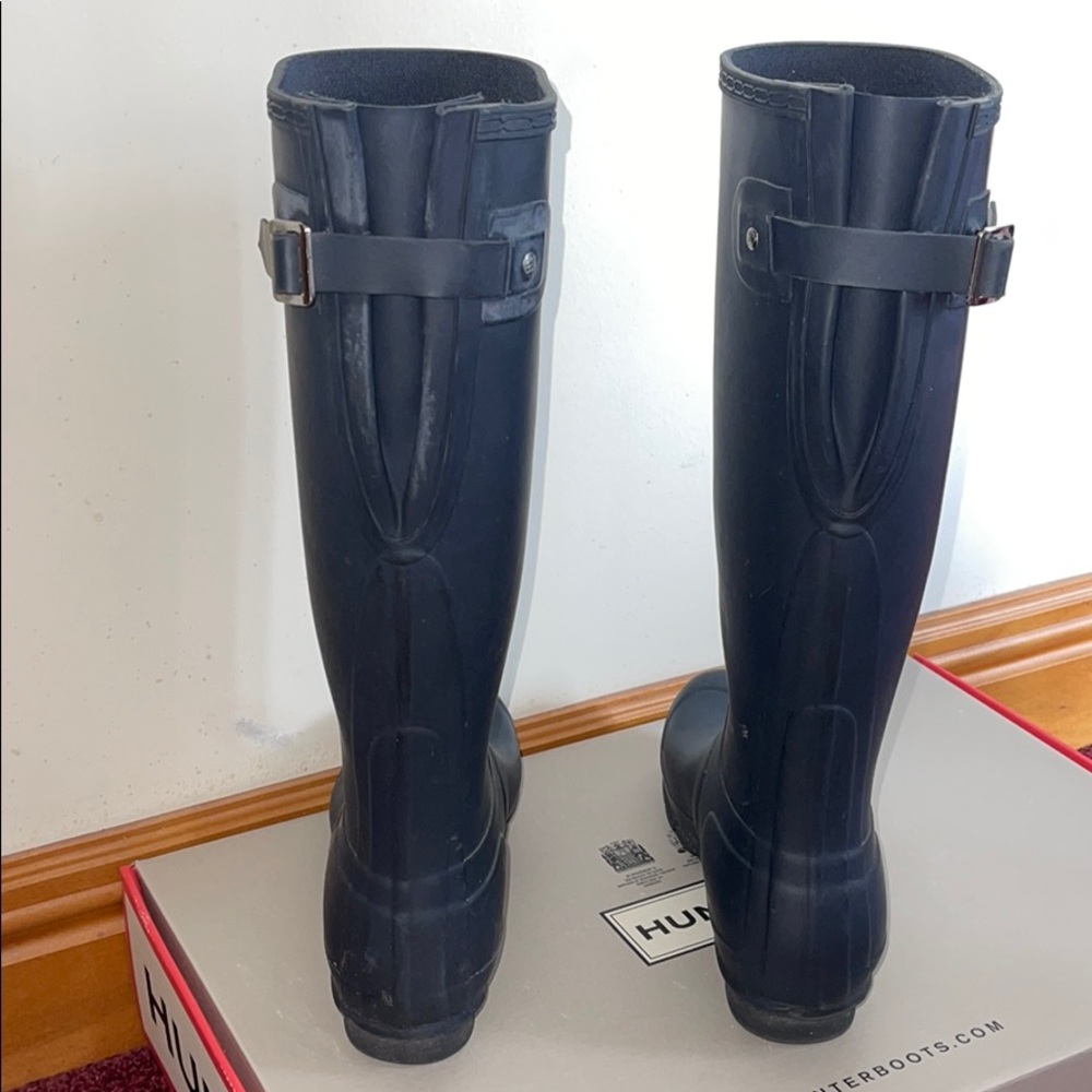 Navy,Tall,Matte, Hunter Boot, Size 7 With Back Adj - image 8